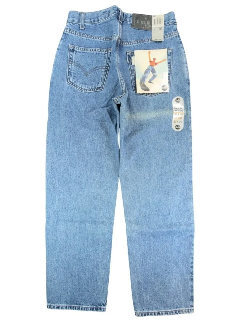 Levi's SilverTab Jeans Mens 31x30 Blue Cotton Straight Relaxed Vintage 90s Baggy